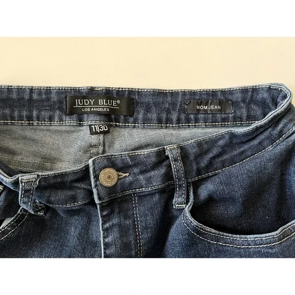 Judy Blue Jeans Womens 11/30 Blue Mom Jean Stretch High Rise Denim - Picture 6 of 8